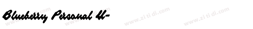 Blueberry Personal U字体转换